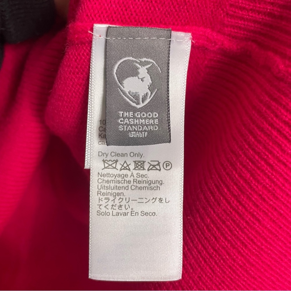 JCrew Cashmere Sweater Classic Fit Crewneck Pink Fuchsia Magenta Women Sz Large - Picture 7 of 11